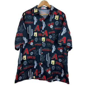 Arizona Diamondbacks All Over Print XL Shirt Cactus‎ Black Sponsored Tyson